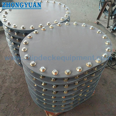 تجهیزات منهول دریایی JIS F 2304 نوع B فلاش چند پیچ ​​بیضی شکل