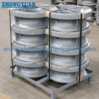 150×300 میلی متر قلعه نصب گرد باز شدن فولاد ریخته شده چوک لنگر زدن JIS F 2007-1976 نوع B
