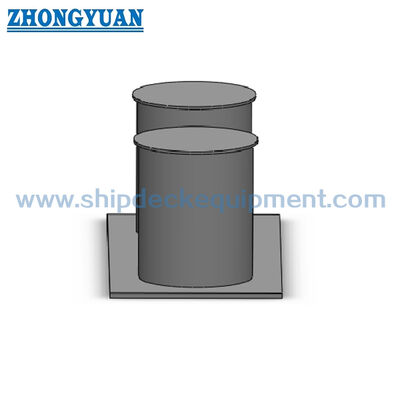 استیل دو قطعه بالارد با پایه باریک GB / T 554 نوع C کشتی تجهیزات کشنده