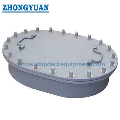 CB/T 4392 Type AA Bull Multi Bolts Manhole Cover with Raised Coaming Marine Outfitting