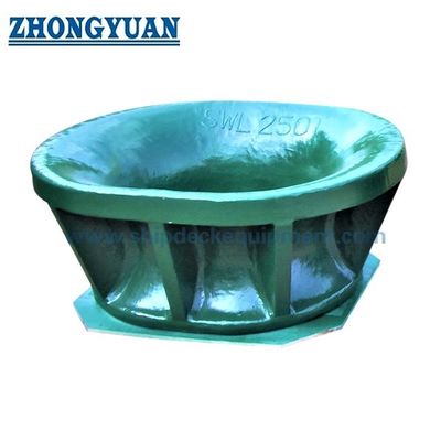 تجهیزات یدک کش کشتی نصب شده بر روی سنگر چوبی برای مهار تک نقطه ای JIS F 2030 A Casting Steel Mooring