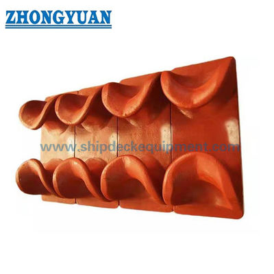 JIS F 2006-1976 Deck Mounted Casting Steel Open Chock Ship Shipment تجهیزات