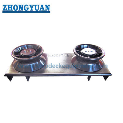 ISO 13767 Shipside 2 Rollers Fairlead with Seat Ship Towing Equipment