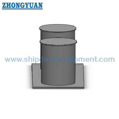 استیل دو قطعه بالارد با پایه باریک GB / T 554 نوع C کشتی تجهیزات کشنده