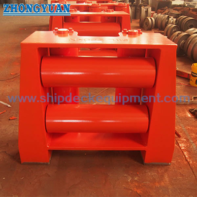 JIS F 2026 Type A Four Tube Roller Universal Fairleads With Horizontal Rollers Ship کشتی تجهیزات پهلوگیری