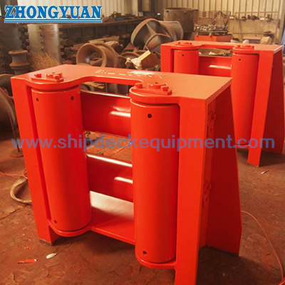JIS F 2026 Type A Four Tube Roller Universal Fairleads With Horizontal Rollers Ship کشتی تجهیزات پهلوگیری