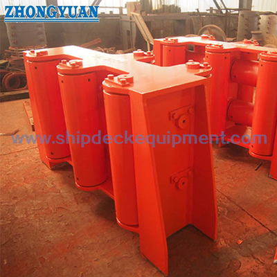 CB 3015 Type B Four Steel Rollers Marine Fairlead برای تجهیزات بکسل کشتی مهندسی کشتی